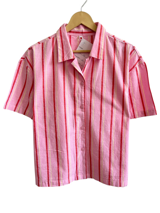 Pink Striped Cotton Shirt
