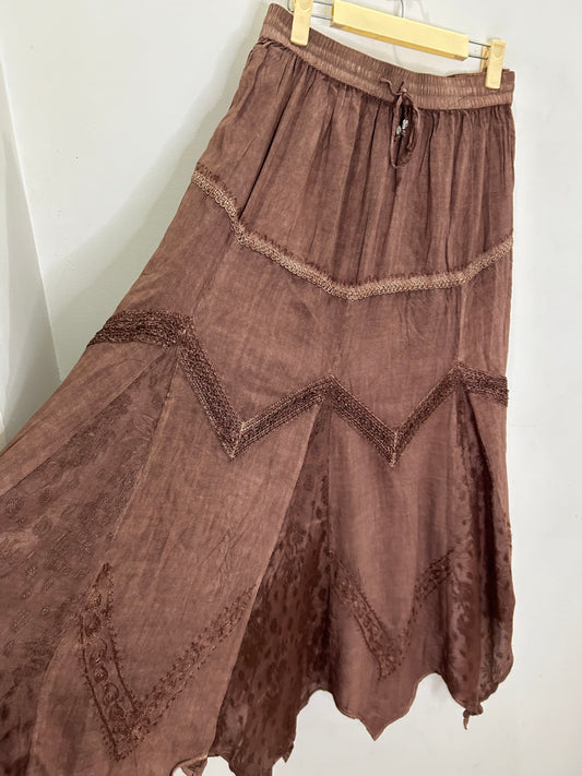 Boho Brown Skirt