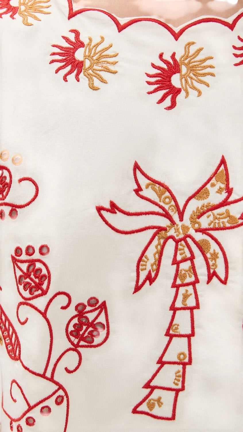 Embroidered Cotton Top