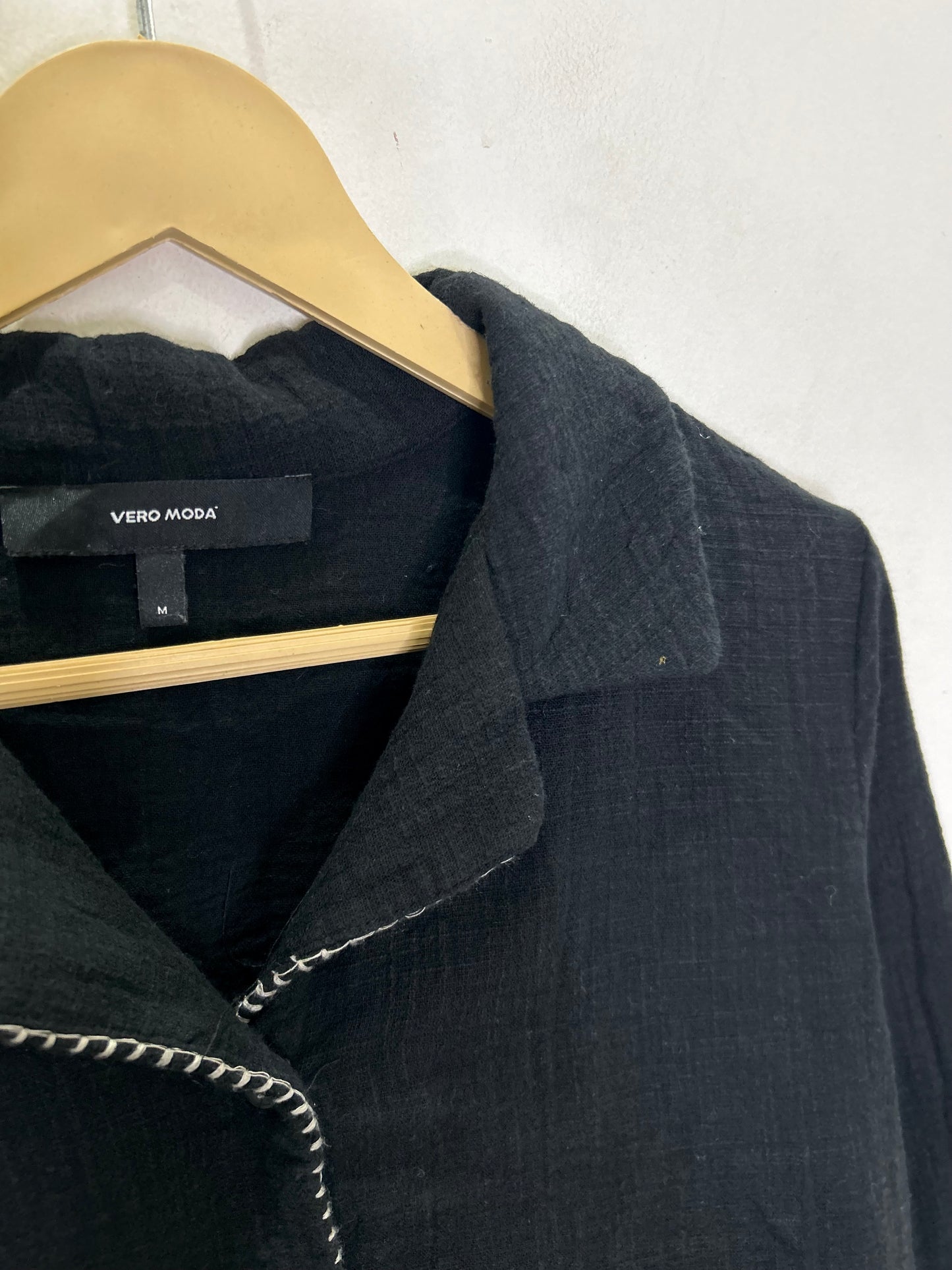 Black Embroidered Shirt