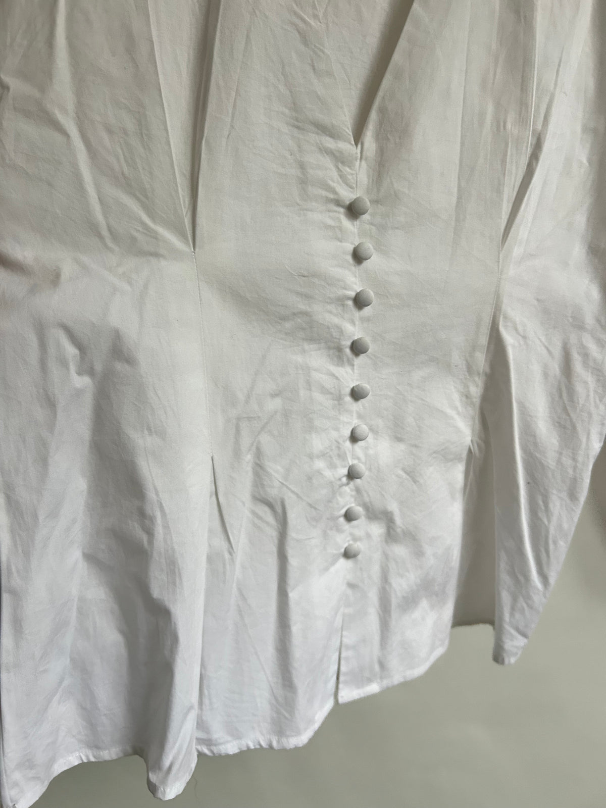 BOOHOO Cotton White Top:36”