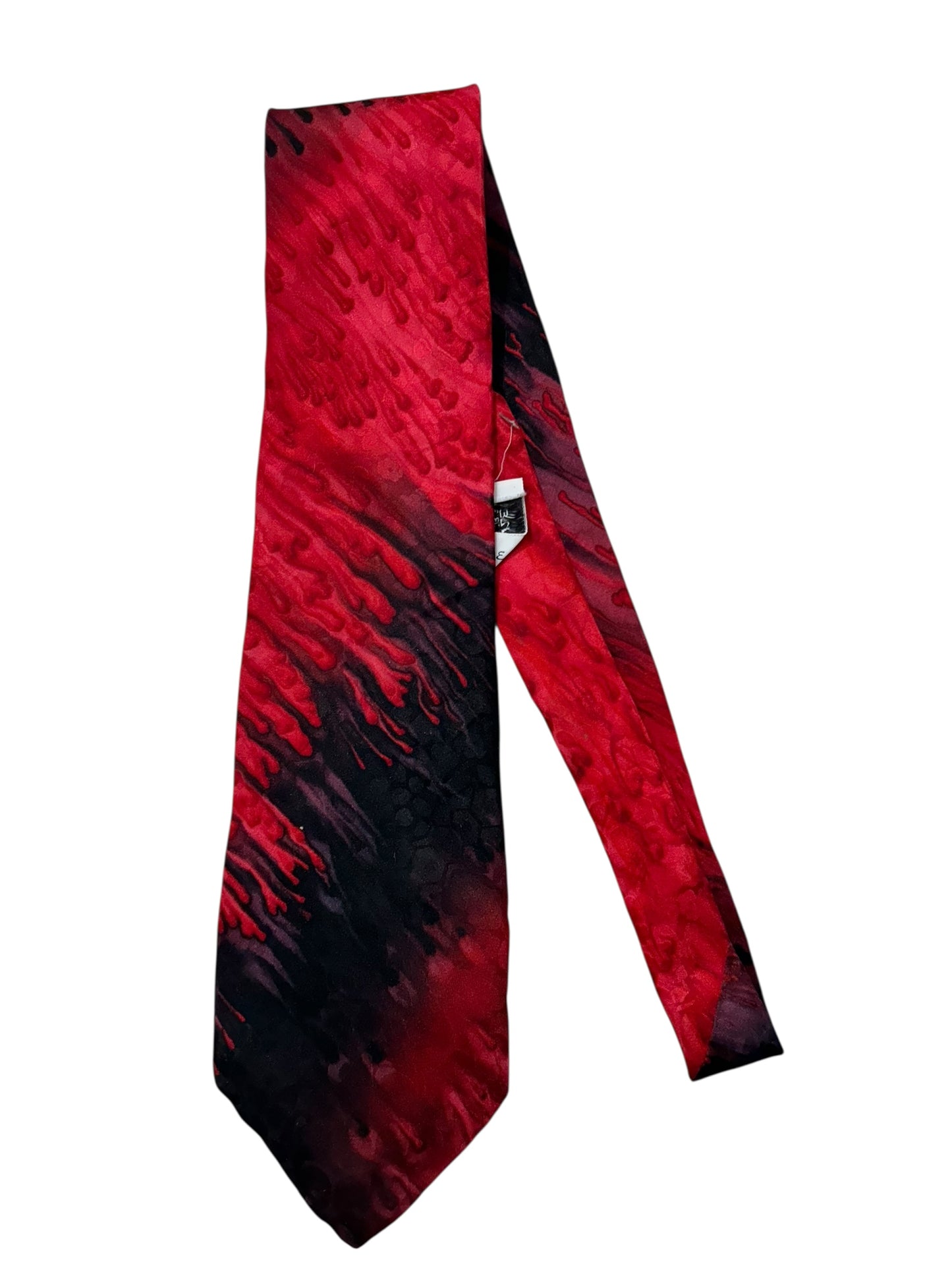 Vintage Red&Black Abstract Tie