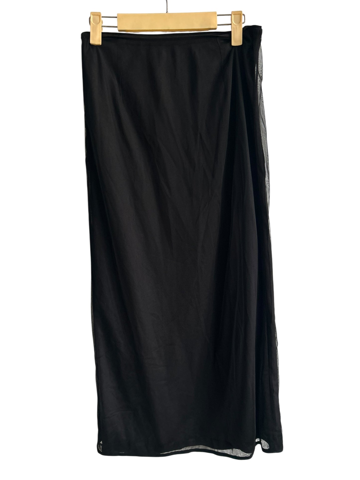 Black Mesh Skirt with lining