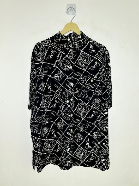 Cherry Shirt B&W: Chest-50”