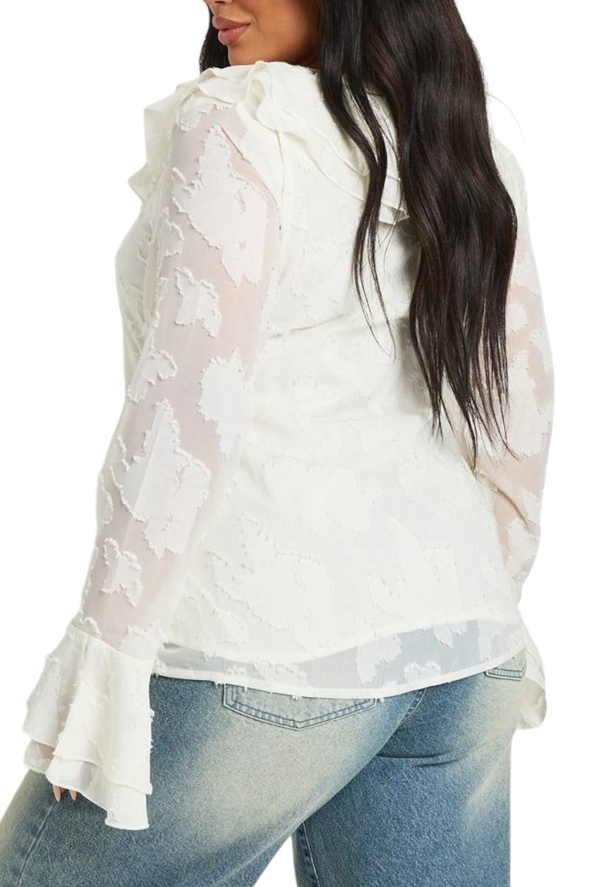 BOOHOO Ruffle Top