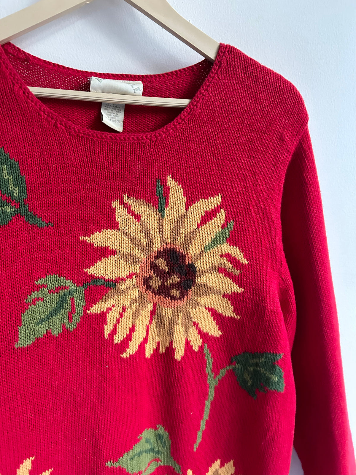 Red Sunflower Sweater