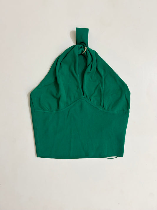 Halterneck Green Top