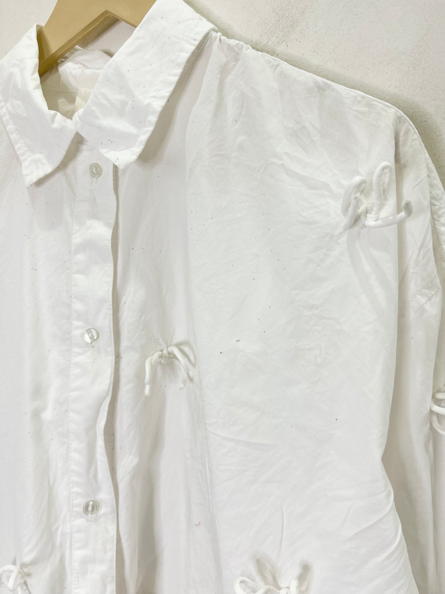 White Cotton Knot Shirt