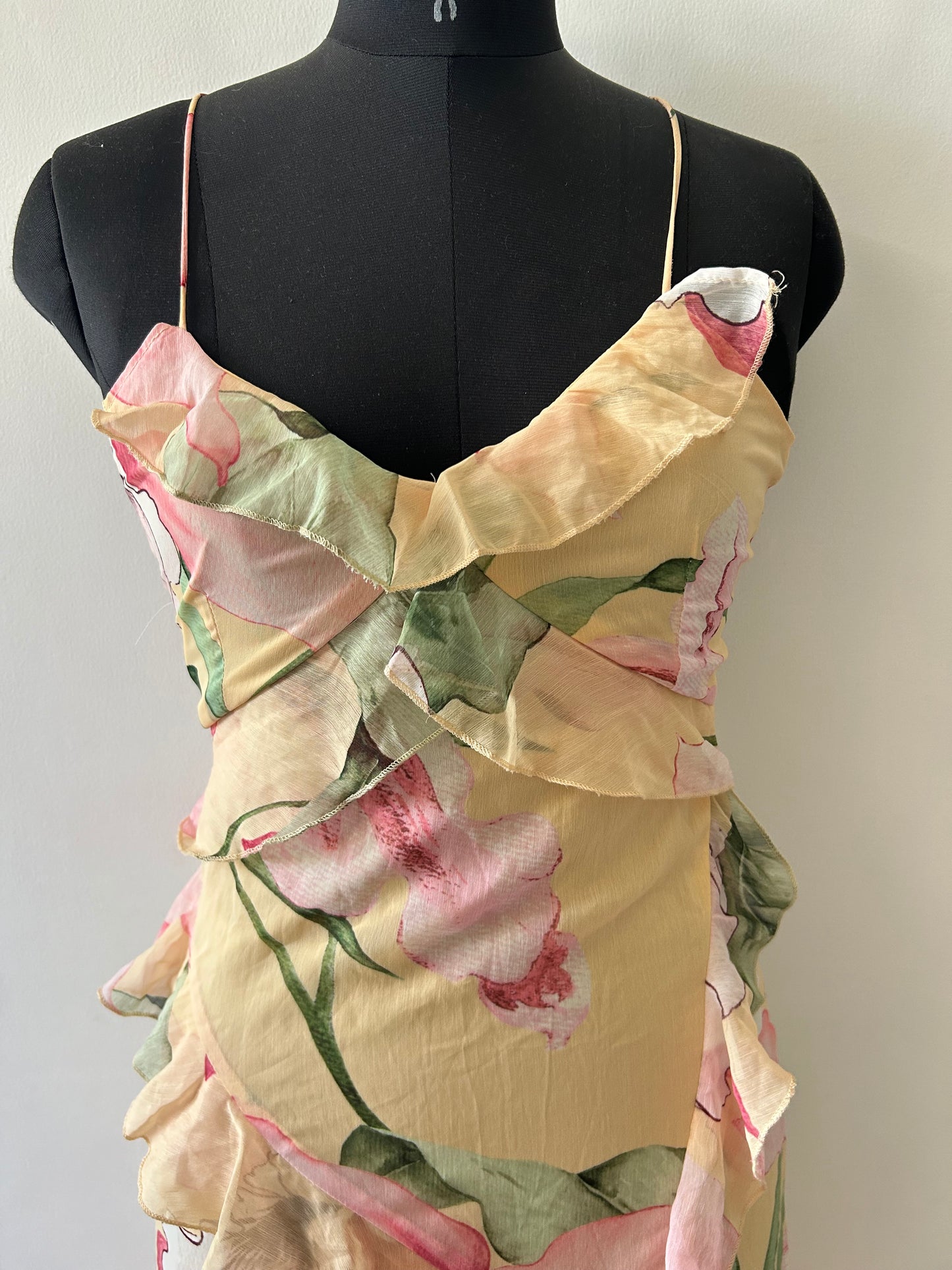 BOOHOO Ruffle Floral Dress