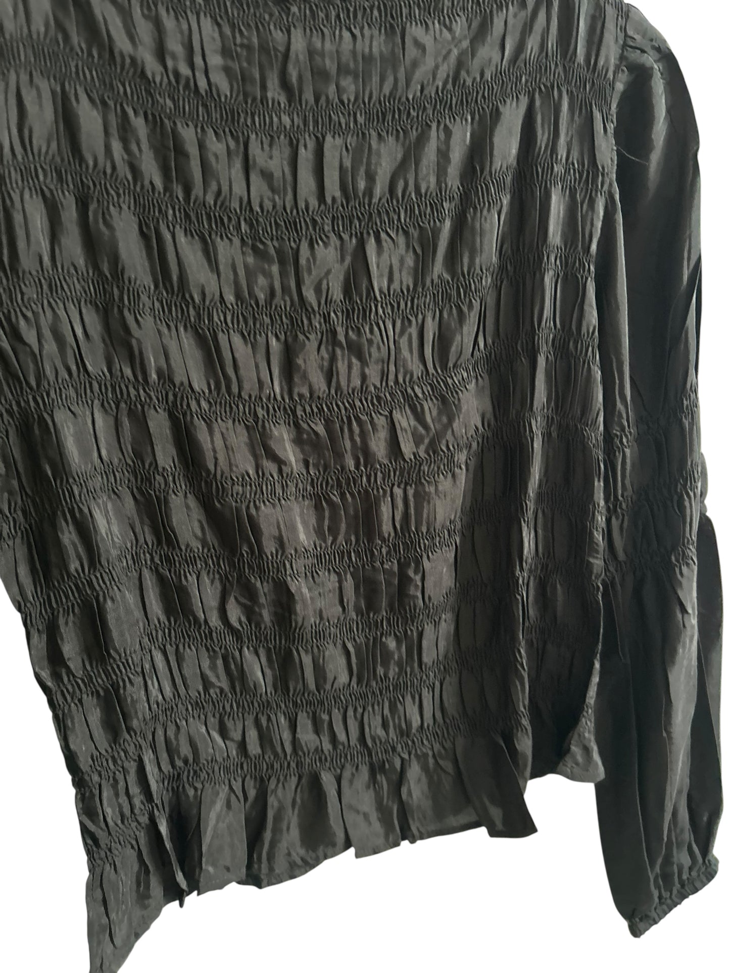 Black Ruched Top
