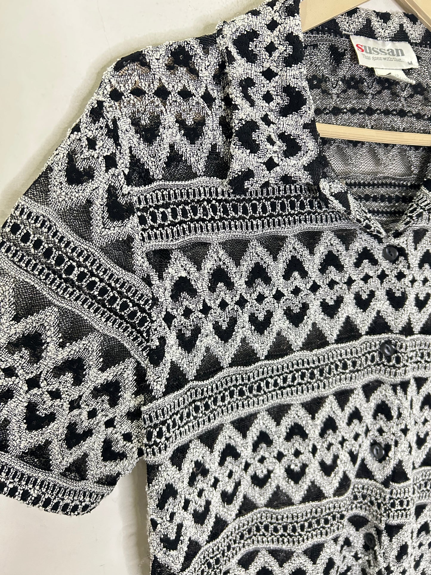 Crochet B&W Shirt