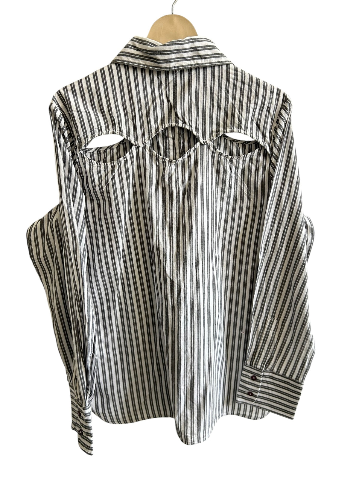 Cotton Striped CutOut Shirt