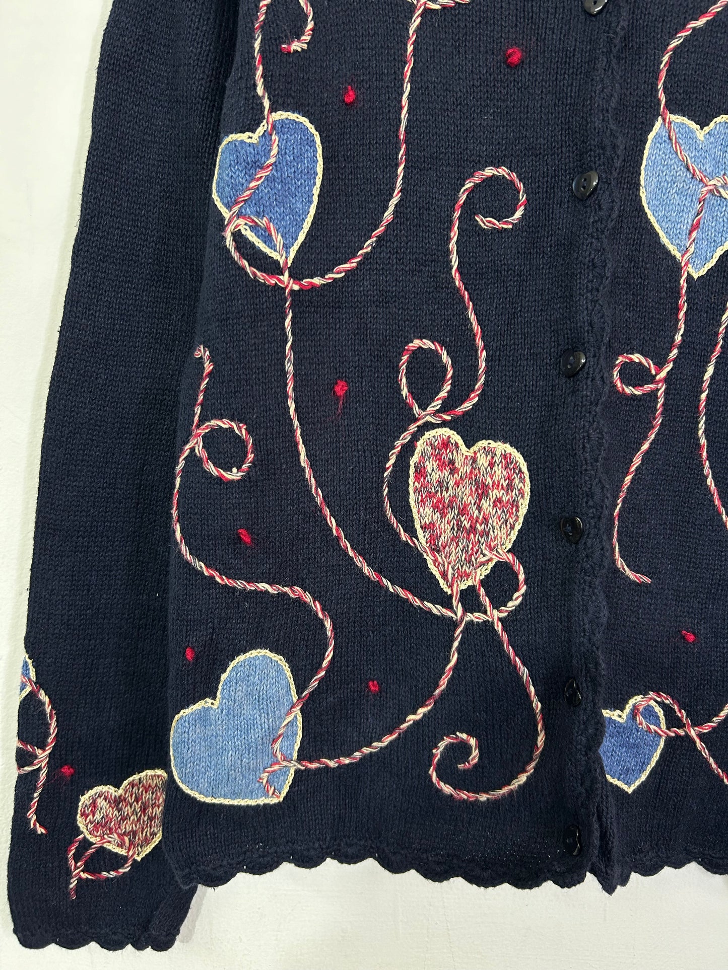 Heart Embroidered Sweater