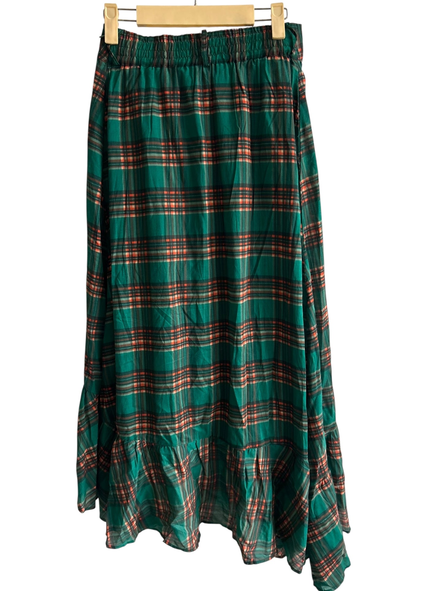 Plaid Ruffle Skirt