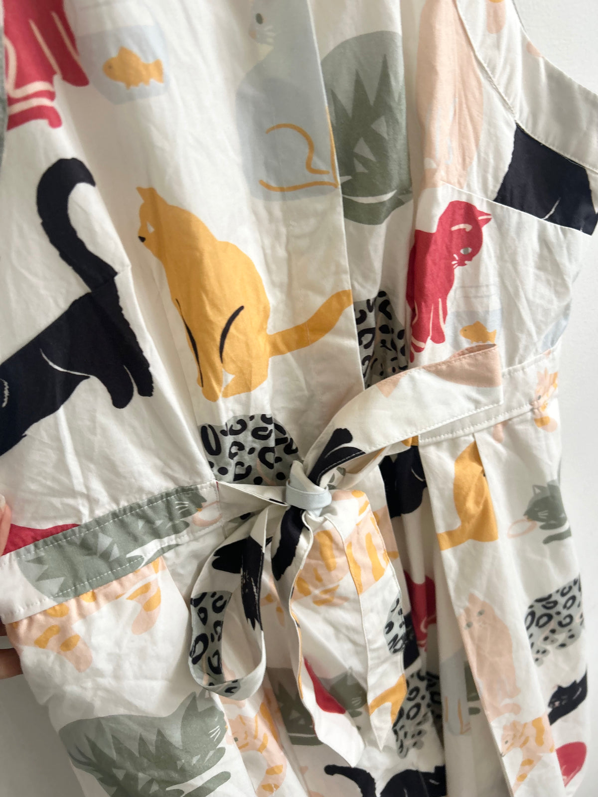 Cat Printed Dress: 38”