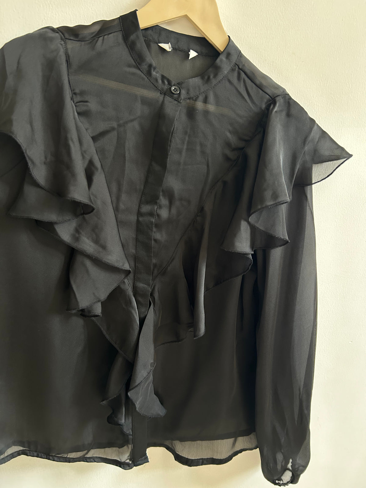 Sheer Ruffle Shirt