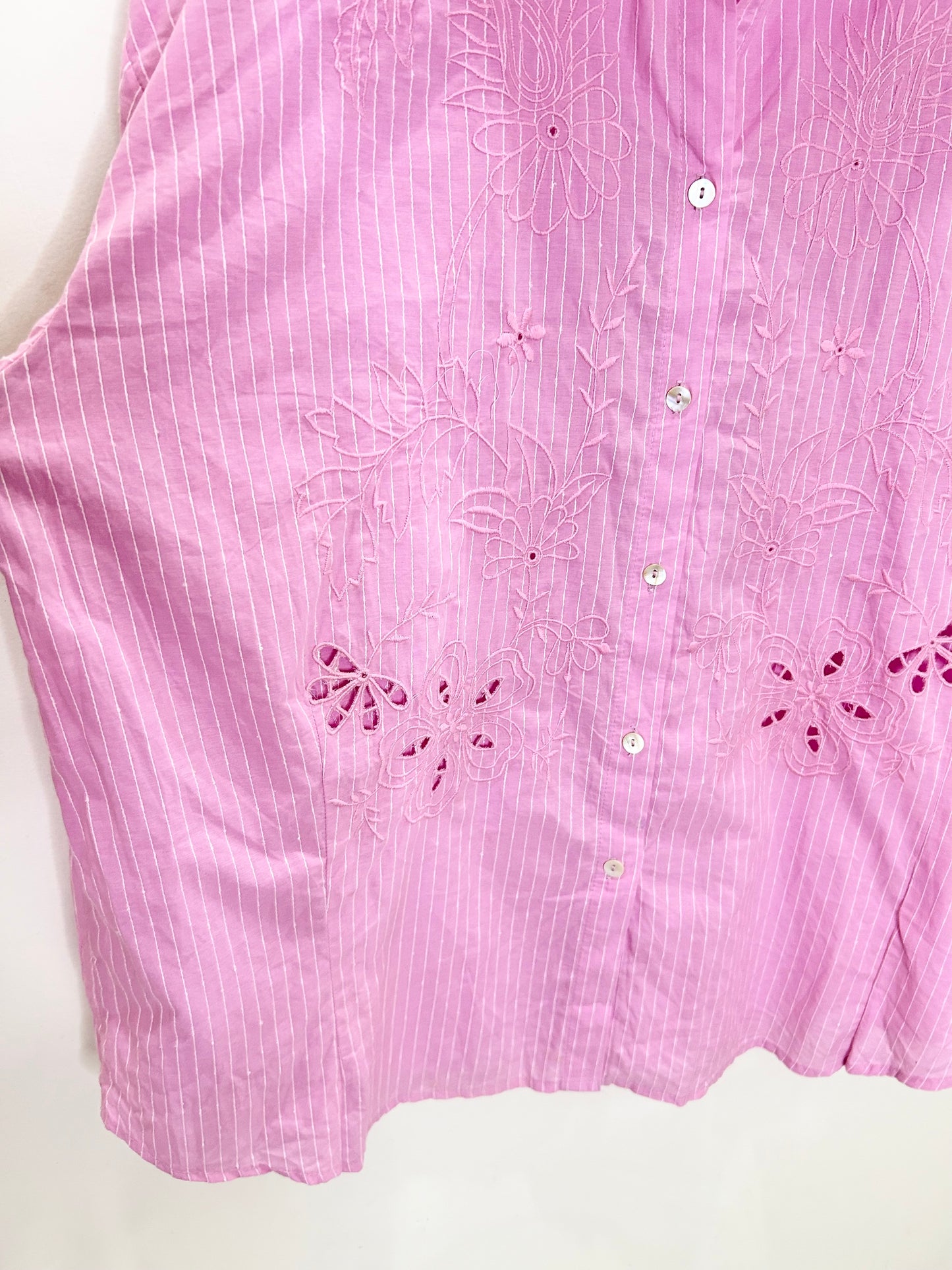 Striped Embroidered Shirt