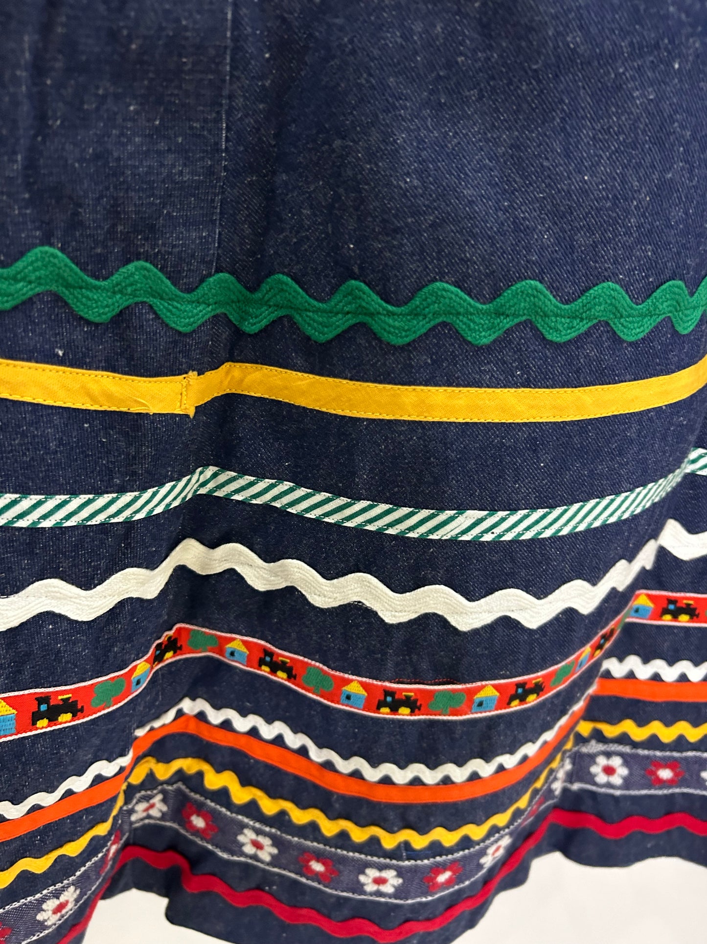 Denim Border Skirt