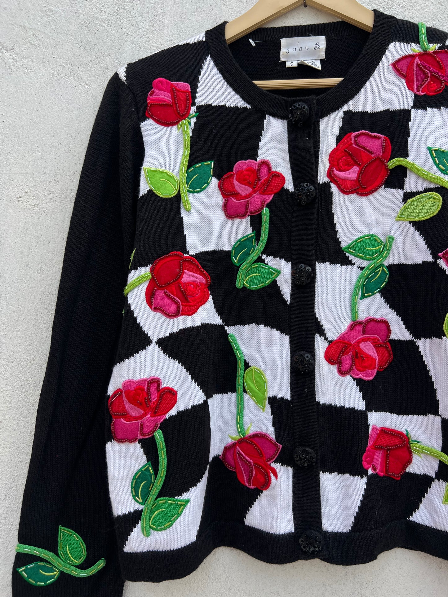 Rose Beaded Sweater