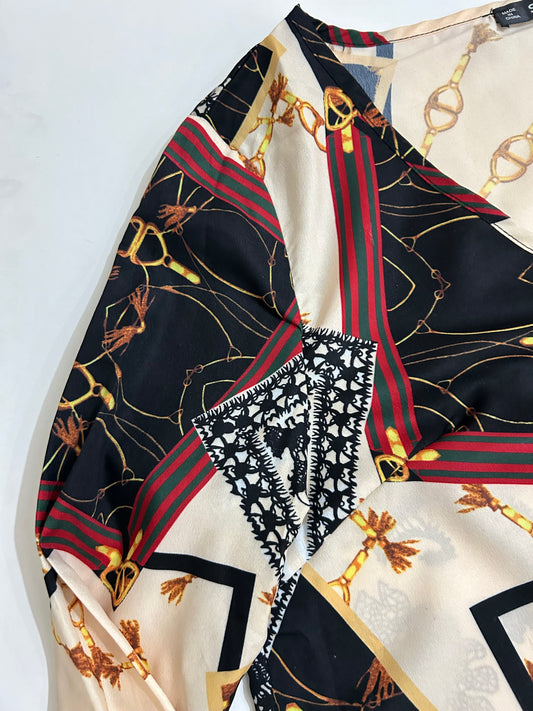 Chain Print Top