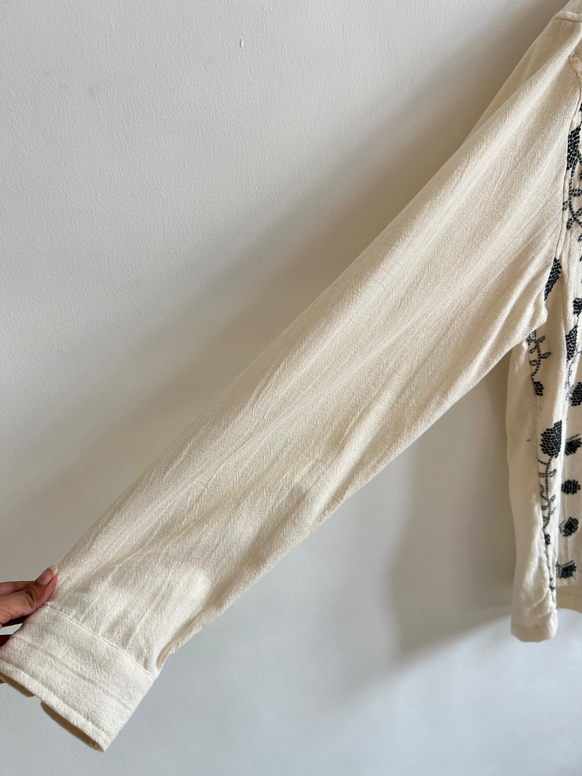 Floral Cotton Embroidered Shirt