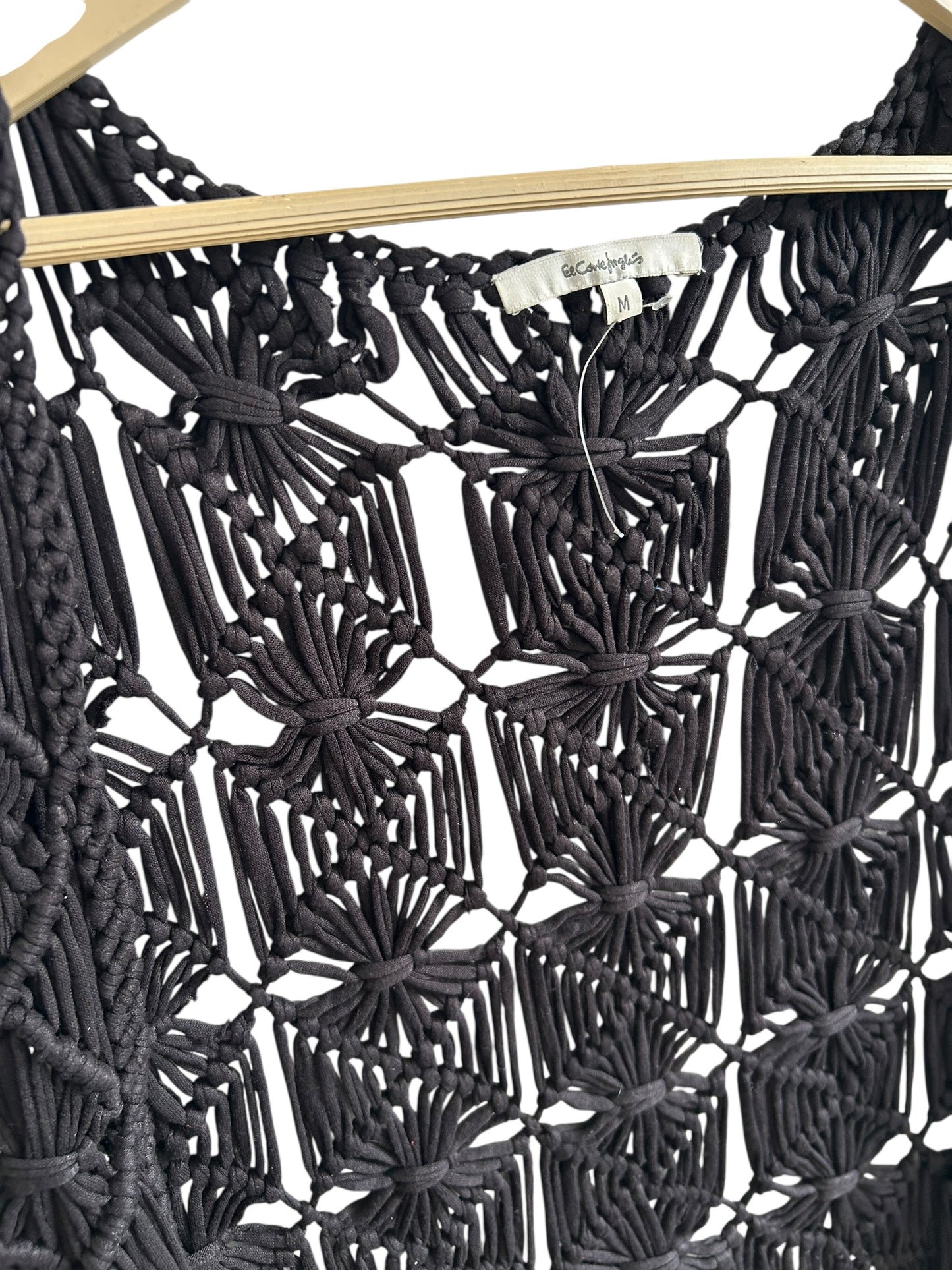 Black Crochet Shrug