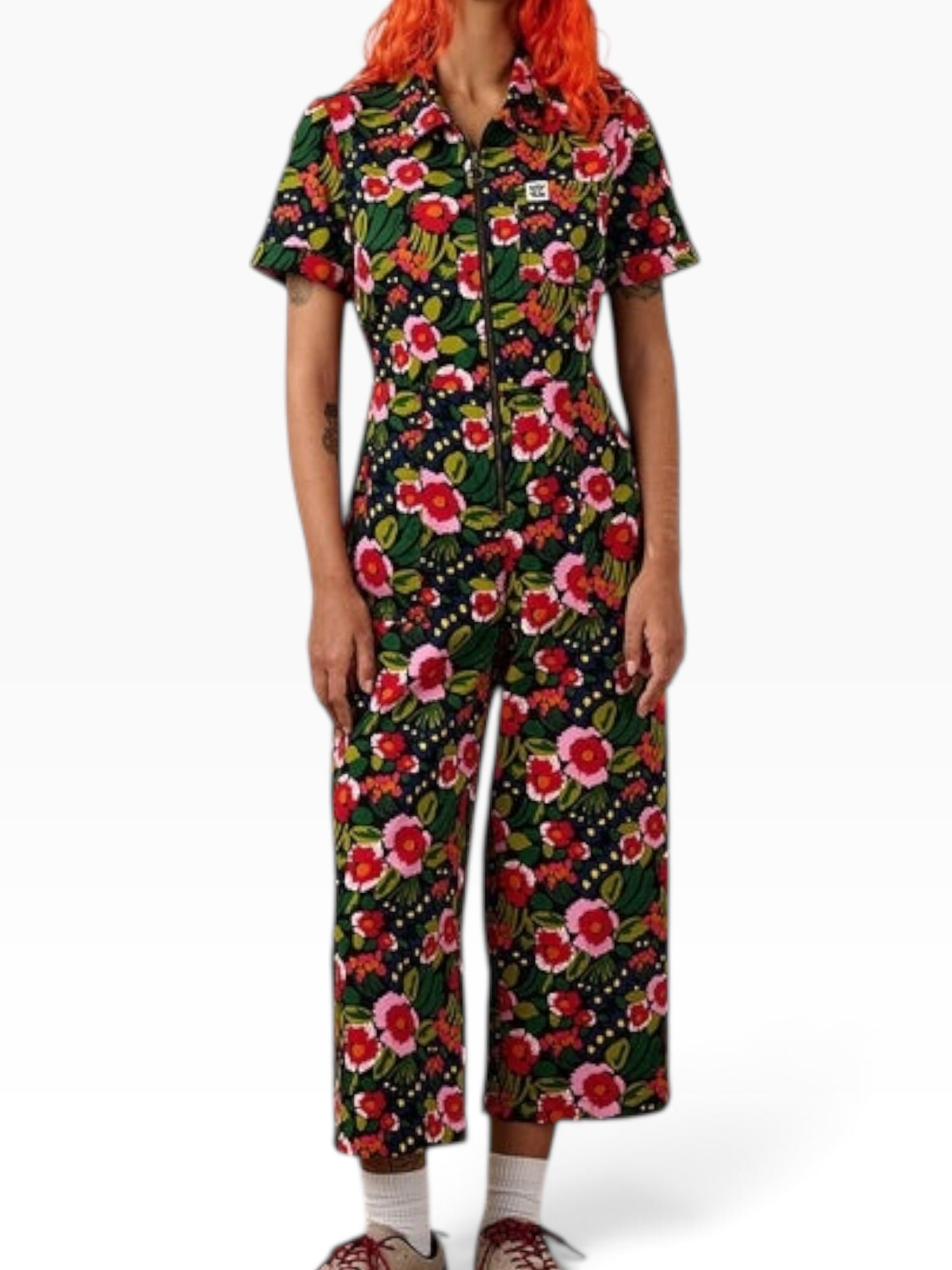 Lucy&Yak Floral Cotton Dungaree