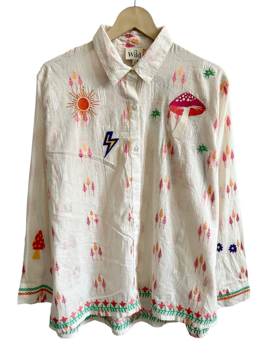 Cotton Embroidered Shirt