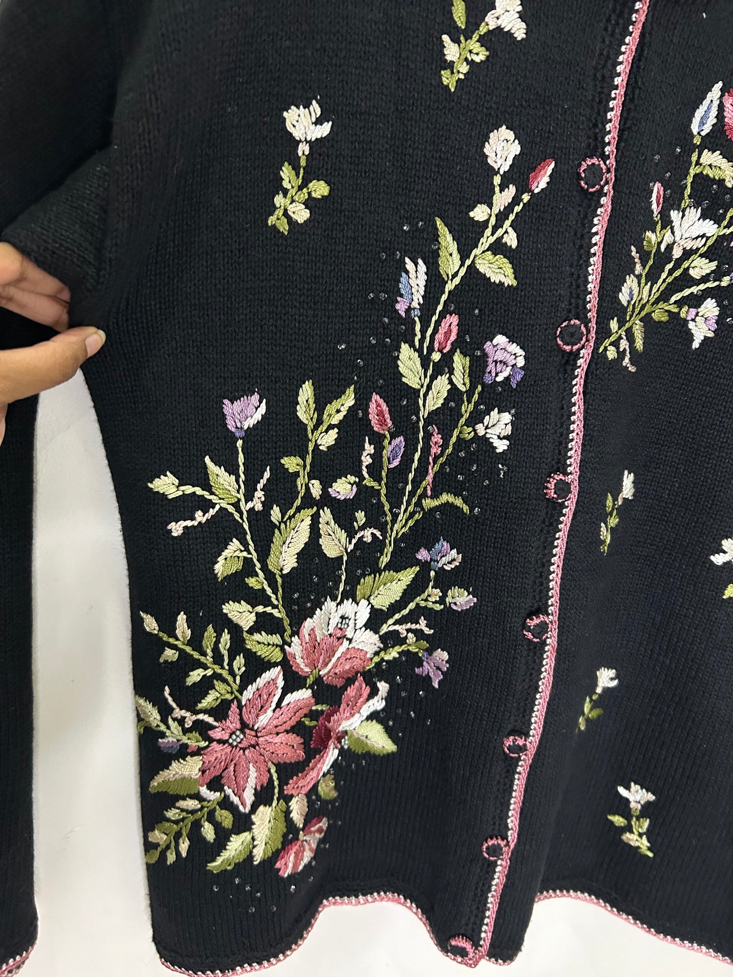 Embroidered Cardigan