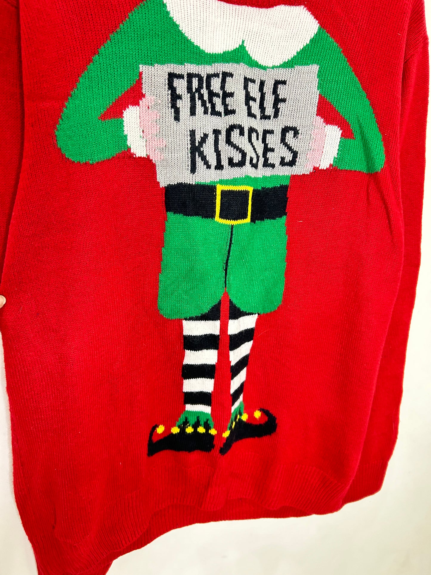 Free Elf Kisses Sweater