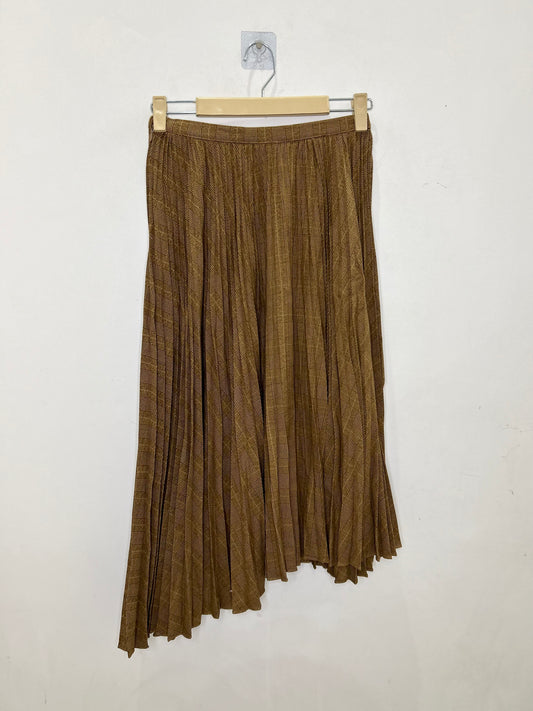 Hi-Low Brown Skirt