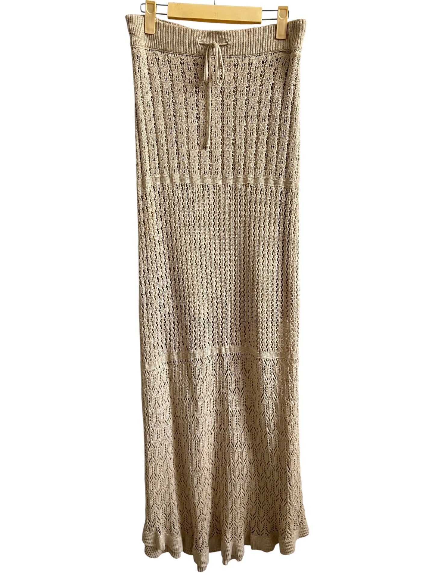 Beige Crochet Skirt