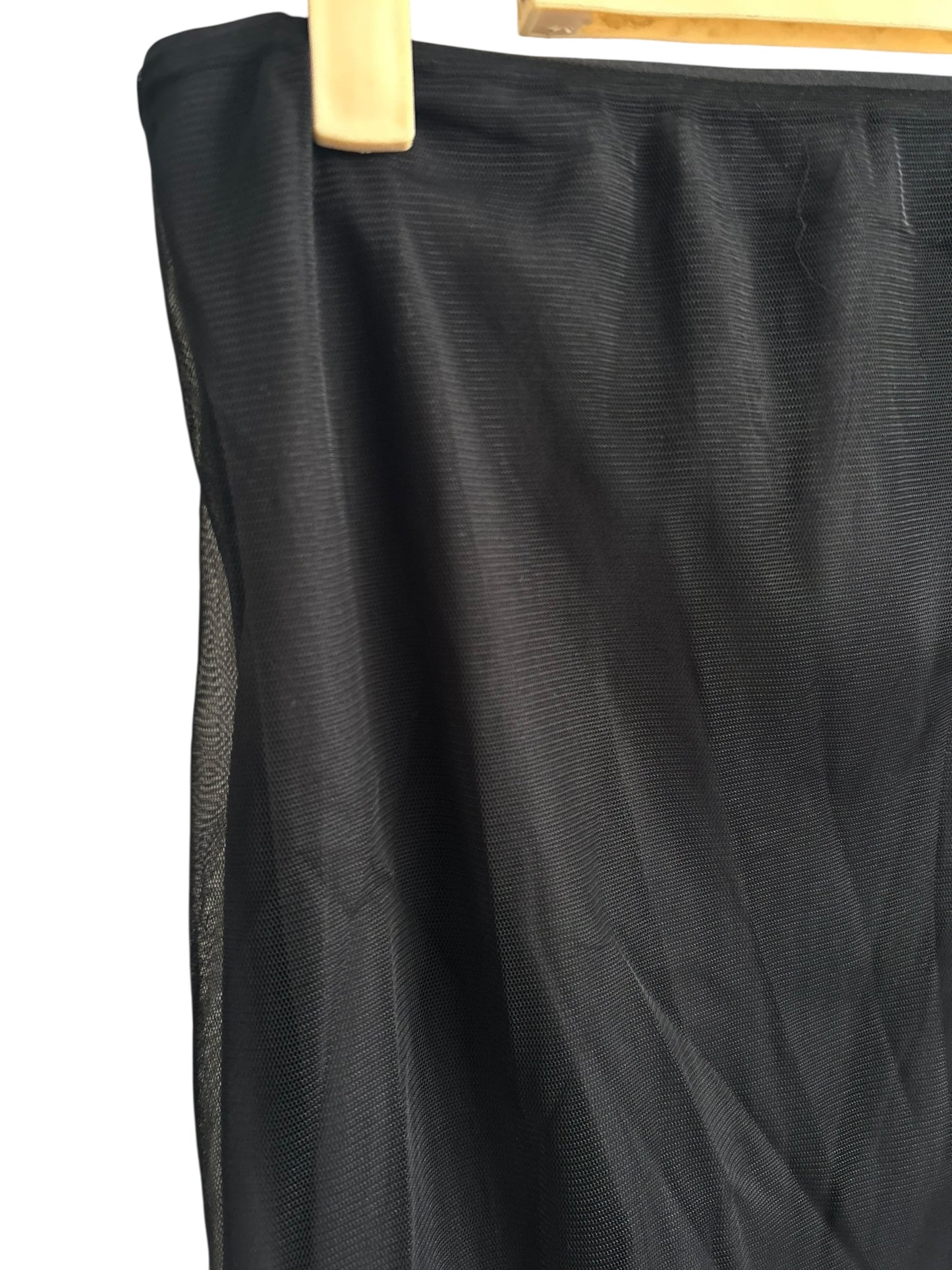 Black Mesh Skirt with lining