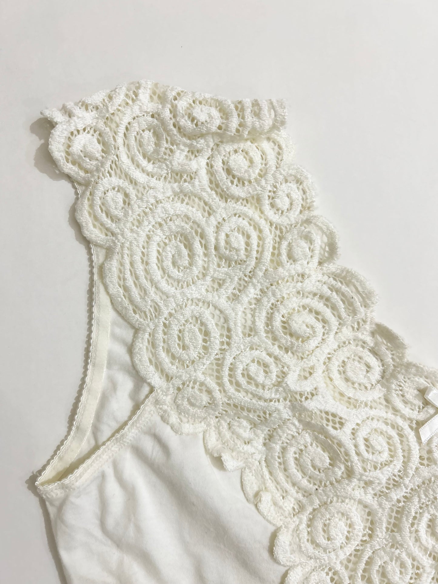 White lace bralette