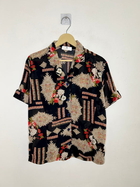 Black bouquet Shirt : Chest-42”