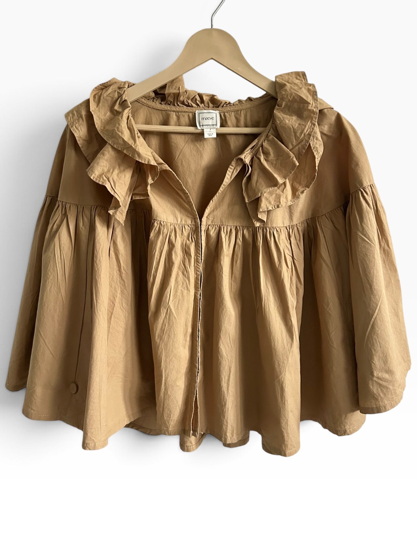 Maeve Ruffle Collar Swing Top
