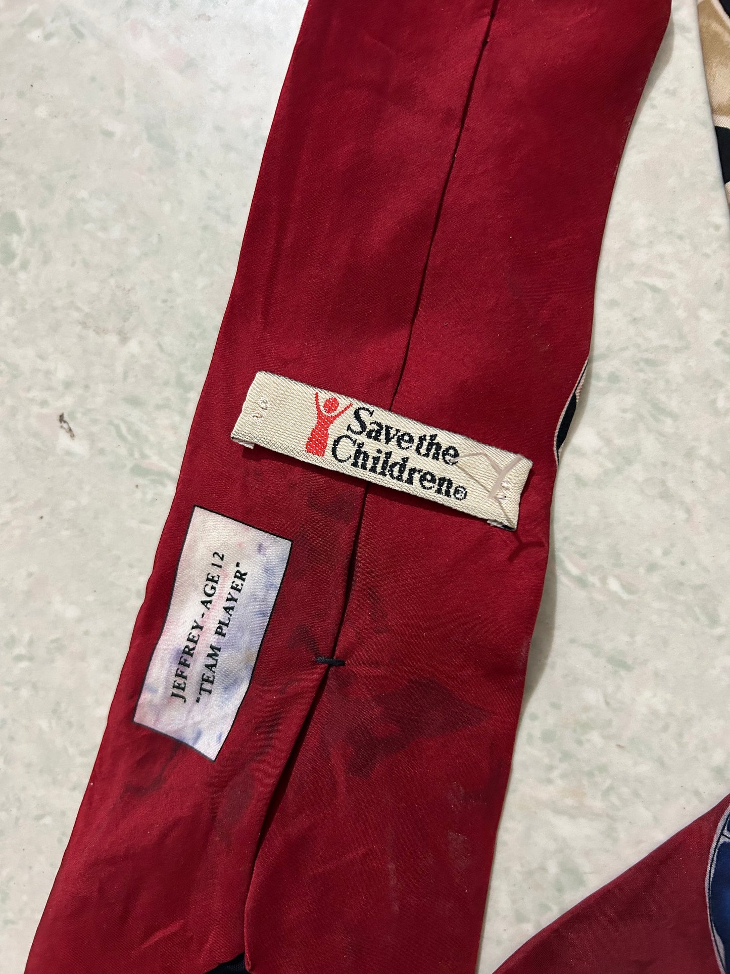 Vintage Save The Children Sporty Tie