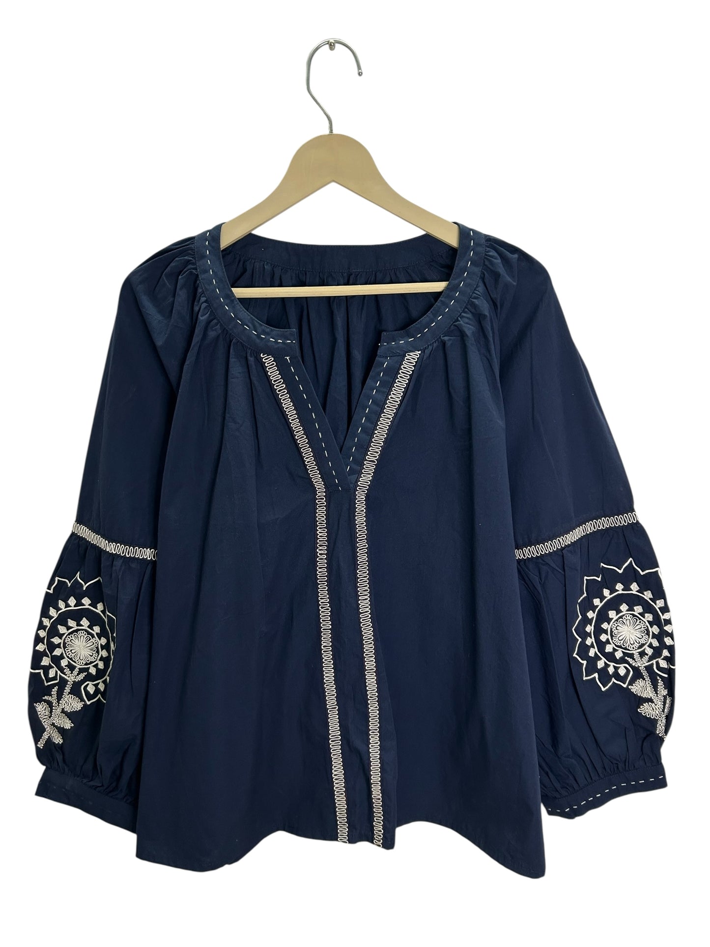 Cotton Embroidered Tunic Top