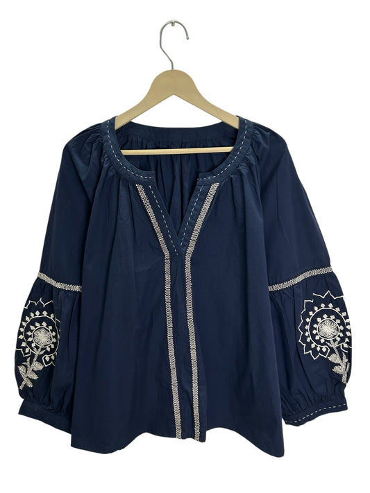Cotton Embroidered Tunic Top