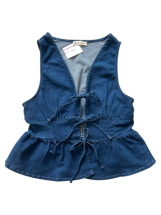 Denim Knot Top:34”