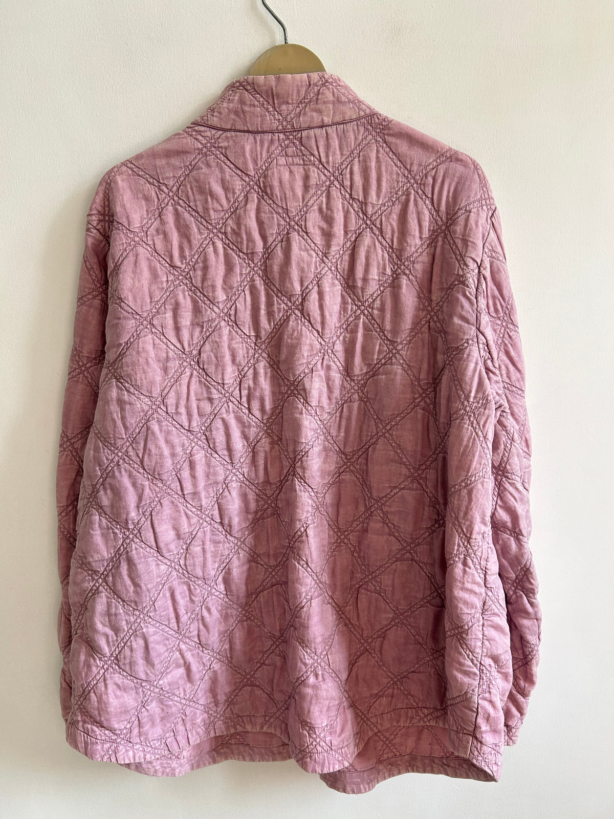Mauve Quilted Jacket: 52”