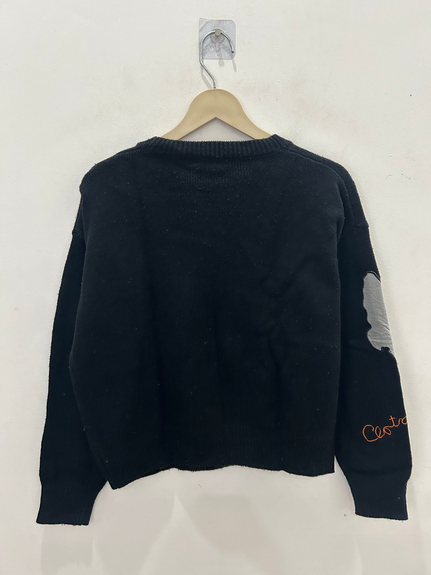 Black Patchwork Sweater