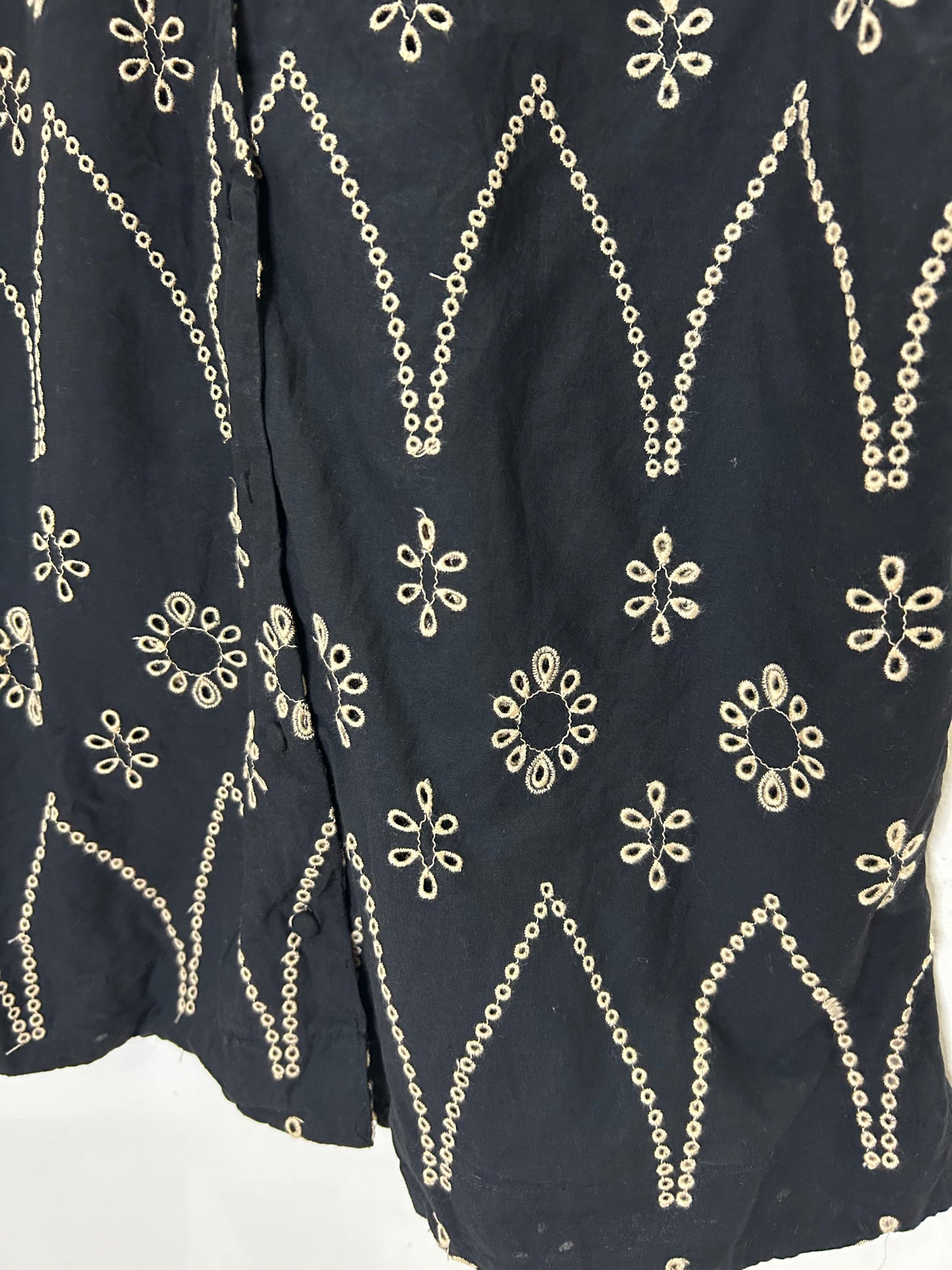 Black Embroidered Shirt