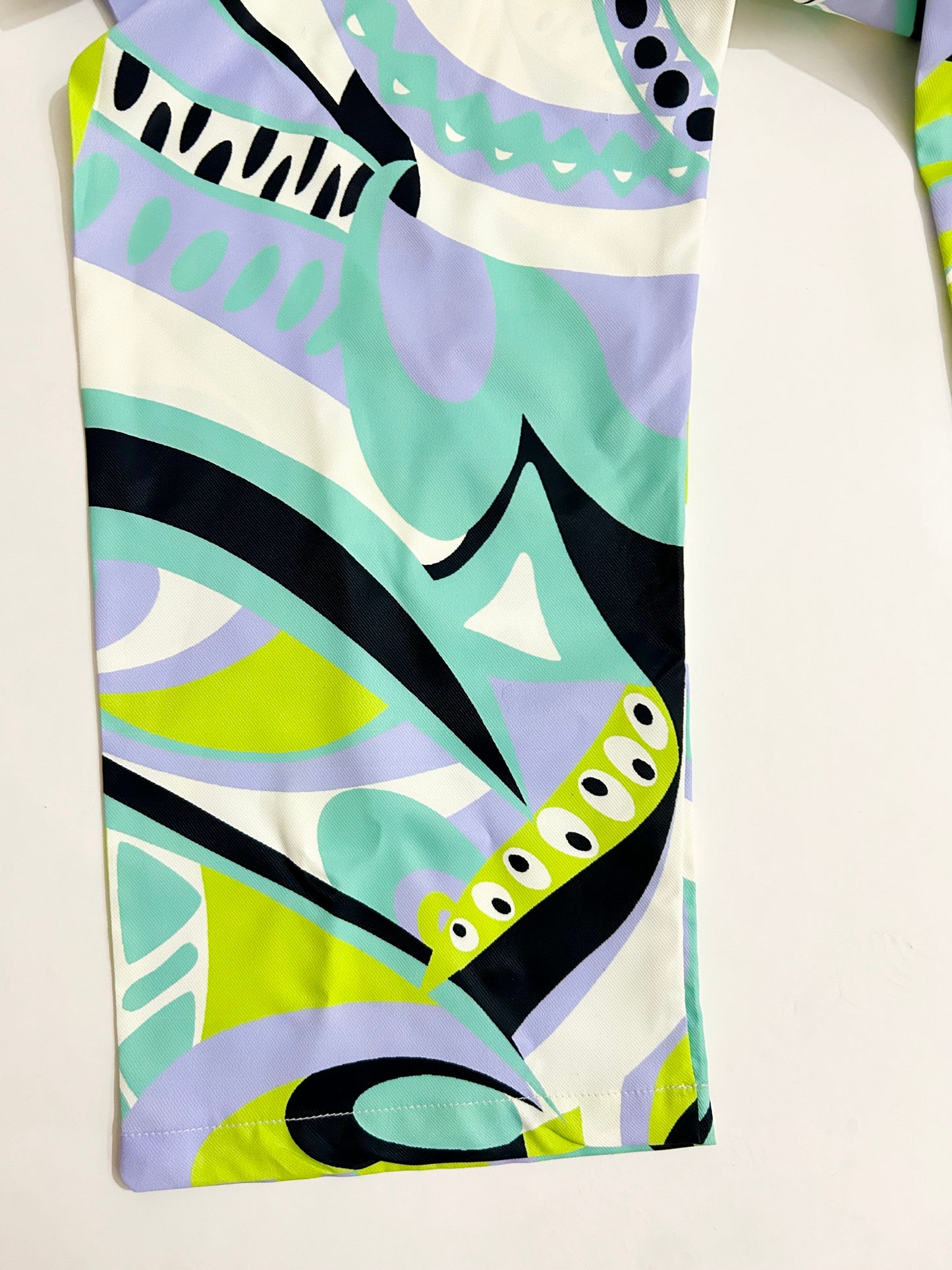 Green Printed Pants