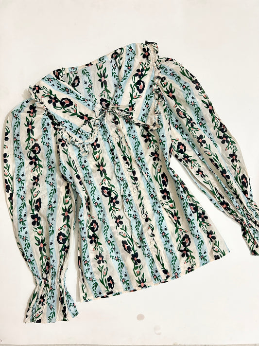 Ruffle Floral Top