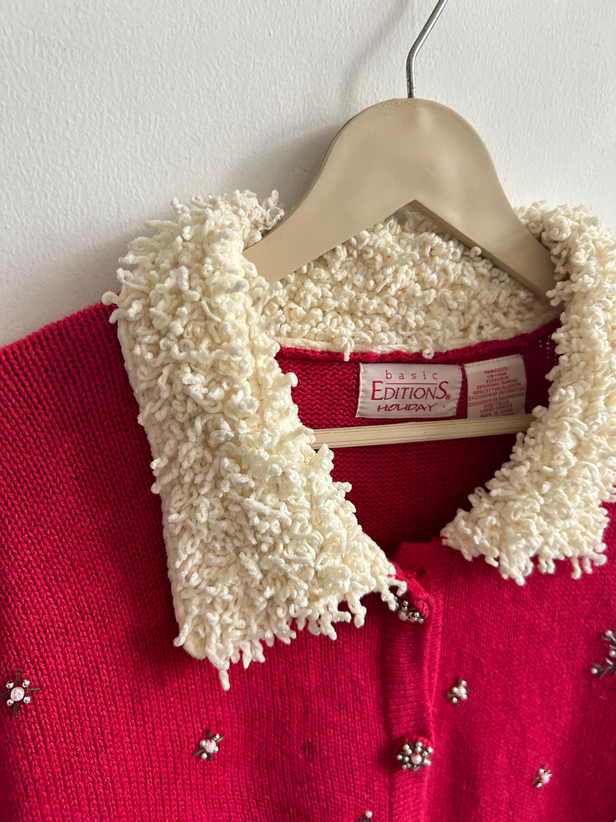 Vintage Reindeer Sleigh Christmas Cardigan
