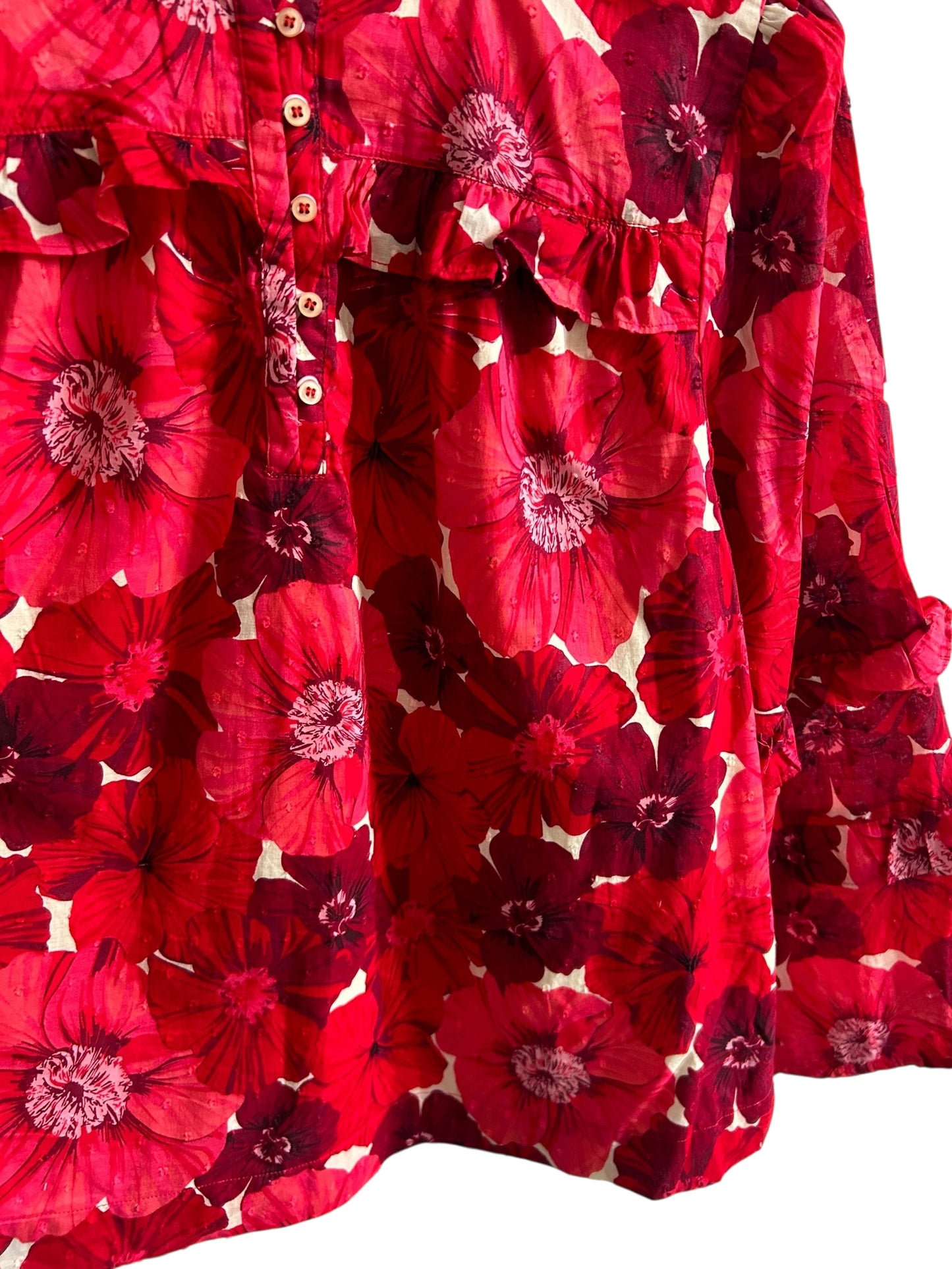 Floral Red Top