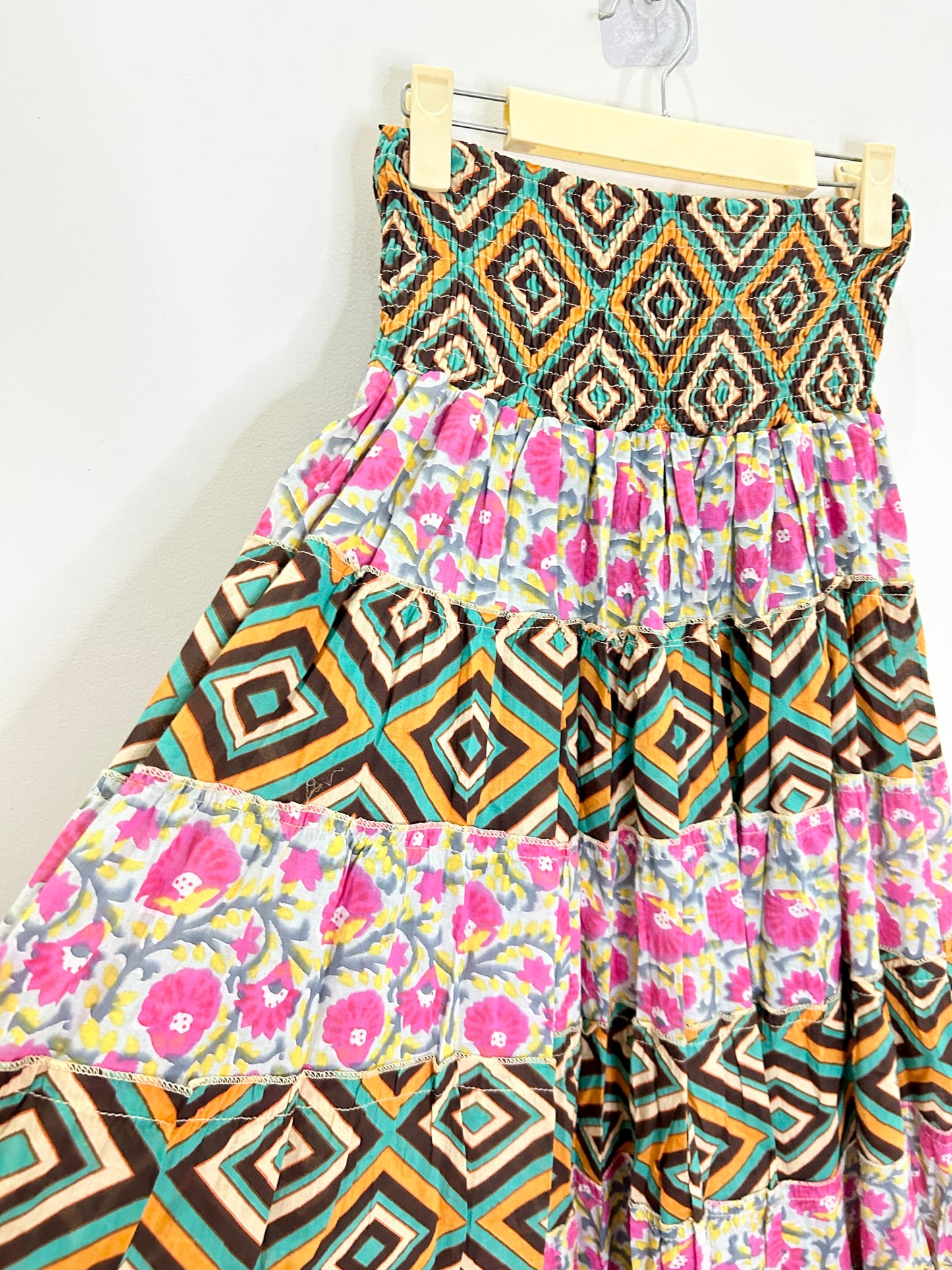 Cotton Dual Pattern Skirt