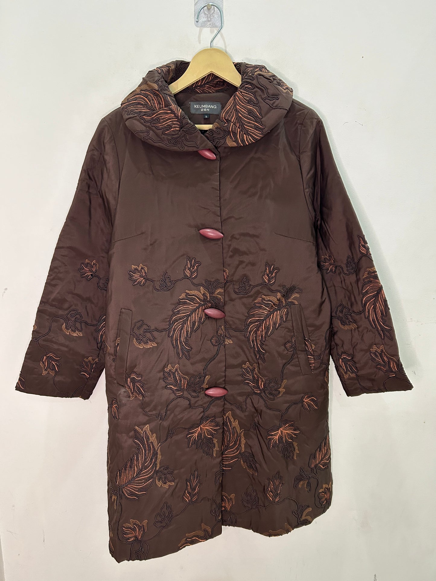 Quilted Embroidered Puffer Jacket