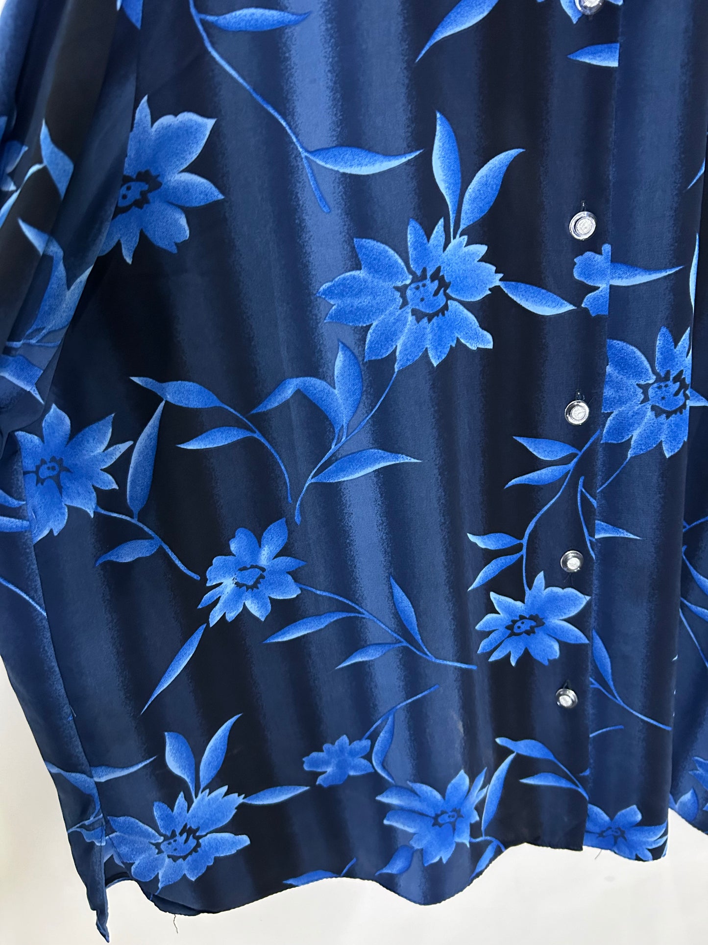 Printed Floral Shirt: Chest-48”